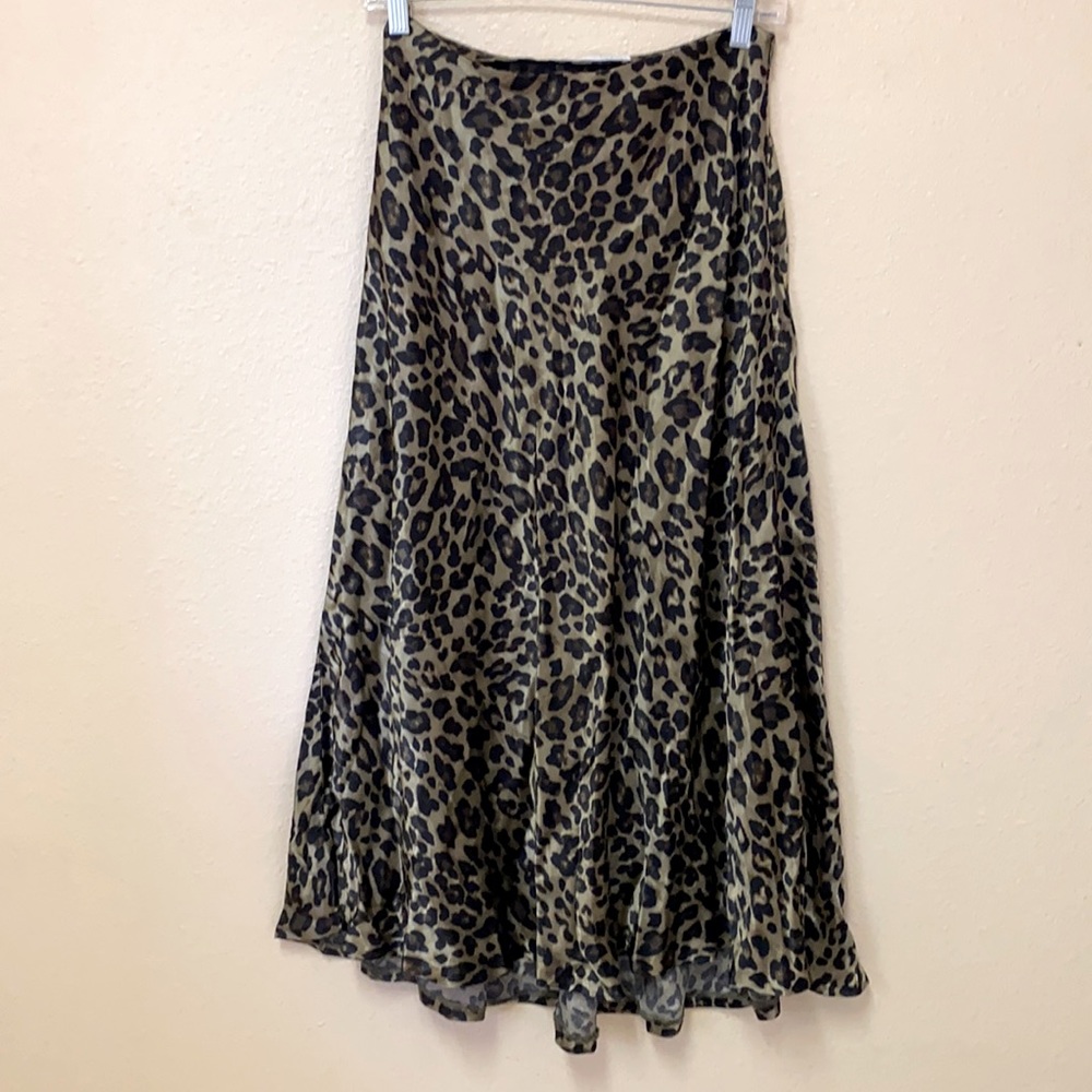Zara Leopard Print Skirt